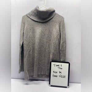 Time and Tru Heather Gray Turtleneck Sweater